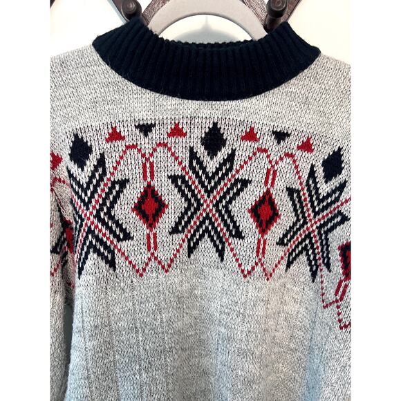 Puritan Ski Lift Mock Neck Vintage Sweater - Picture 4 of 7